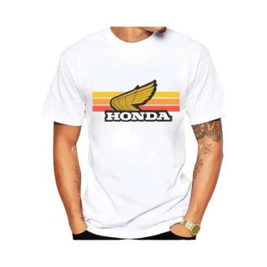 Imagem de Camiseta Retro Honda Sunset De Verão 100% Algodão Para Homens E Mulher