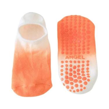 Imagem de Meias De Algodão Antiderrapantes Para Yoga, Pilates, Barre, Trampolim 