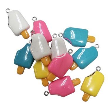 Imagem de Kit com 20 Pingentes diversos modelos Para Fazer Pulseira Colar Brinco