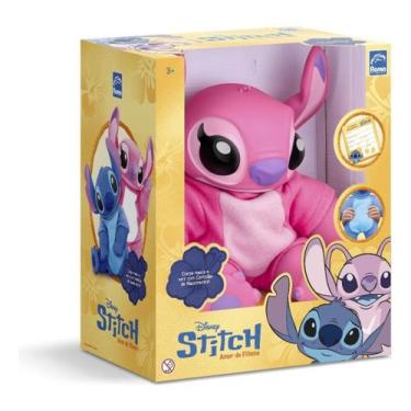 Imagem de Boneco stitch colecao amor de filhote angel namorada vinil - Roma Brin