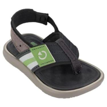 Imagem de Chinelo Cartago Mini Dedo Palmilha EVA Confort Infantil Baby Sandália Preto Cinza Verde-Masculino