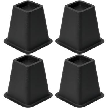 Imagem de merrisport Kit de elevação de desumidificador pacote com 4, suporte de desumidificador de espaço resistente de 15 cm, almofadas de suporte universal para drenagem, vibração e redução de ruído