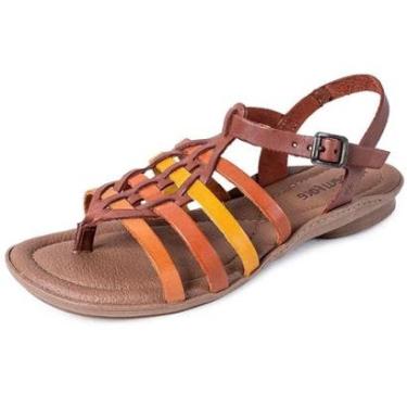 Imagem de Sandalia Feminina Estilo Conforto Macia Flatform New Face-Feminino