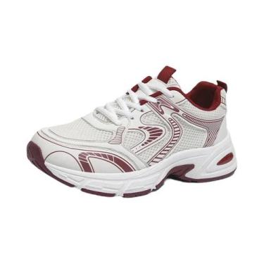 Imagem de Tênis Feminino Casual De Verão Com Malha Respirável Estilo Dad Sneaker