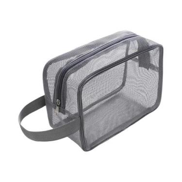 Imagem de Bolsa De Viagem Em Malha Para Banho, Necessaire Portátil, Organizador 