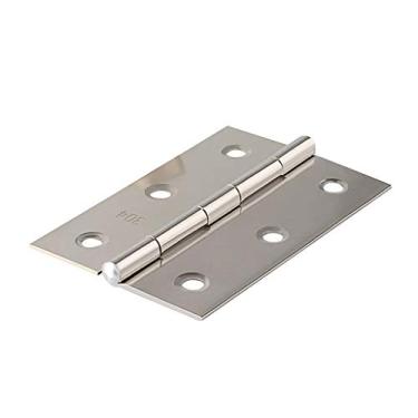 Imagem de 20 peças acessórios de conector de porta móveis duráveis casa 6 furos de montagem dobradiças de aço inoxidável janela armário caixa de joias dobradiças