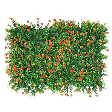 Imagem de Tela de cerca artificial plantas de sebe cerca de jardim privacidade grama gramado tapete para quintal casa vegetação painéis de parede decorativos (cor: B, tamanho: 60 * 40 * 5 cm)