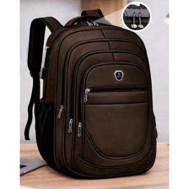 Imagem de Mochila Escolar Grande Executiva Espaço Para Notebook Anti Furto Trava Com Senha-Unissex