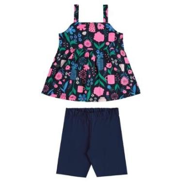 Imagem de Conjunto Bata Floral e Bermuda Bee Loop-Feminino