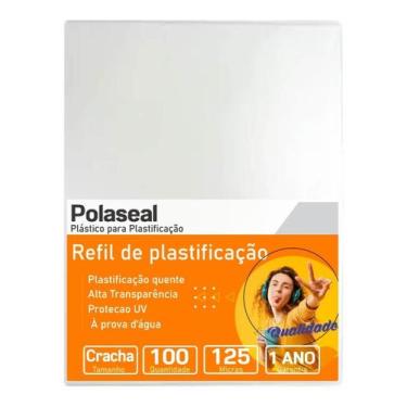 Imagem de Polaseal Plástico para Plastificação Crachá 59x86x0,05 100un - Cassmar