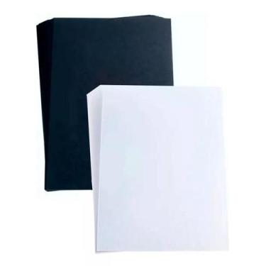 Imagem de Kit Capa Encadernação A4 Preta Couro + Super Cristal Line 100un - Cass