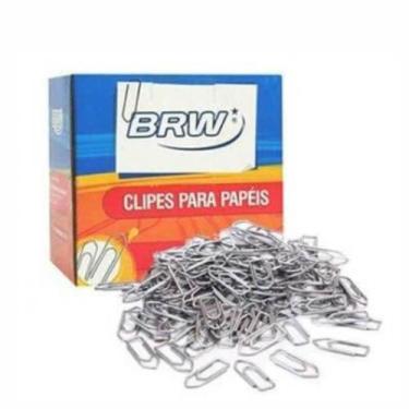 Imagem de Clips de Papel Galvanizado nº 3.0 BRW caixa com 50un