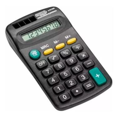 Imagem de Calculadora de Bolso pequena 08 Dígitos CC1000 BRW 01un