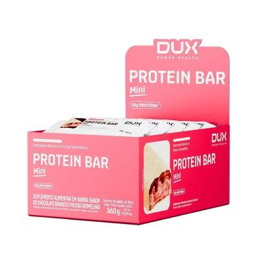 Imagem de Protein Bar Mini - 12 Unidade 30g Chocolate Branco com Frutas Vermelhas - Dux Human Healt-Masculino