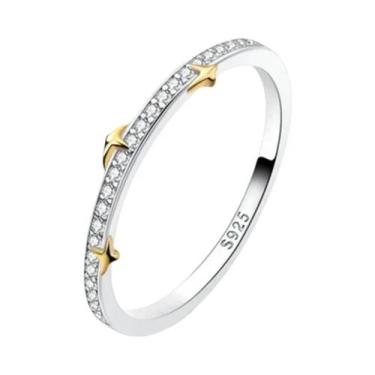 Imagem de Anel Feminino De Prata Esterlina 925 Com Caveira, Laço, Coroa, Coração