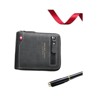 Imagem de Carteira De Negócios Masculina De Grande Capacidade, Carteira Curta Co