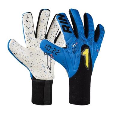 Imagem de Rinat Kronos Luva de goleiro Turf Junior 10:22, azul, tamanho 5