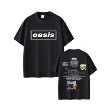 Imagem de Camiseta Unissex Oversized De Banda De Rock Britânica, Camiseta Casual