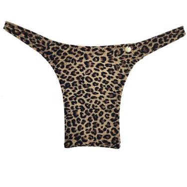 Imagem de Calcinha para mulher trans em lycra alta compressao oncinha - Almah Fa