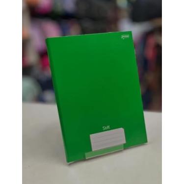 Imagem de Caderno Universitário Costurado 1 matéria 96 Folhas - Verde