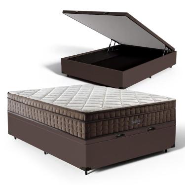Imagem de Cama Box Baú com Colchão de Espuma D70 Pillow In Ultra Dream Anjos Casal 138cm
