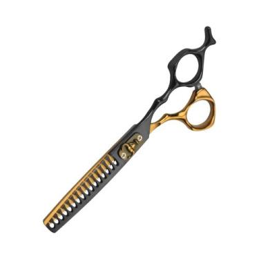 Imagem de Tesoura Profissional De Cabeleireiro 6 Peças: Tesoura De Desbaste Afia