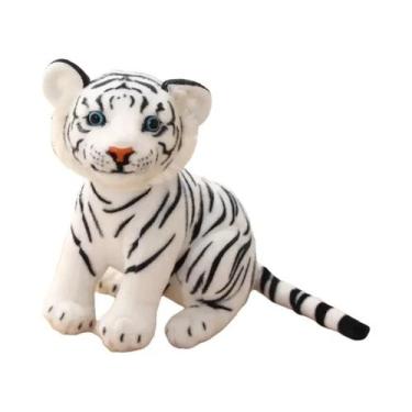 Imagem de Brinquedo De Pelúcia Tigre Bebê De 23cm, Animal Selvagem Macio, Almofa