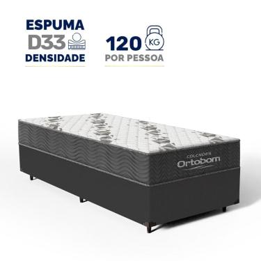Imagem de Cama Box com Colchão de Espuma D33 Ortobom Airtech 100 Solteiro 88cm