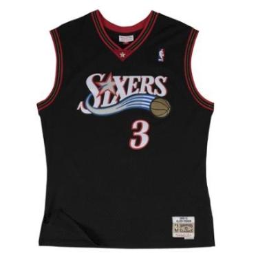 Imagem de Regata Mitchell & Ness Swingman Jersey Philadelphia 76ers Road 2000-01 Allen Iverson Ma...