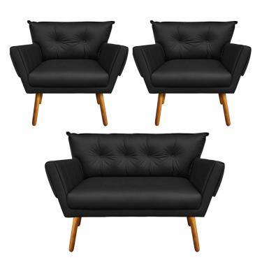 Imagem de KIT 01 NAMORADEIRA E 02 POLTRONAS ANITTA