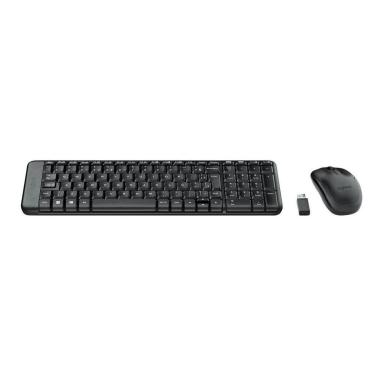 Imagem de Combo Teclado e Mouse sem fio Logitech MK220 com Design Compacto, Conexão USB - 920-004431-Unissex