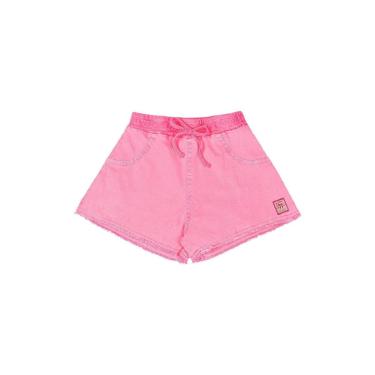 Imagem de Short Infantil Feminino Sarja Elastano Quimby-Feminino