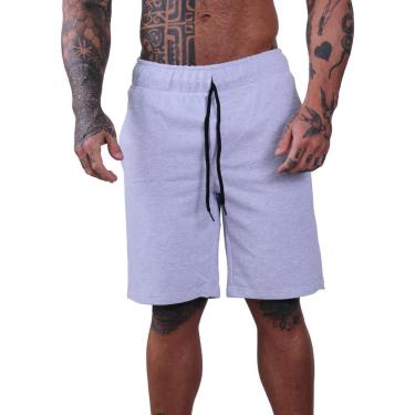 Imagem de Bermuda MXD Conceito Moletom Slim Mesclados Cores Originais Masculina-Masculino