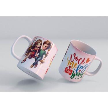 Imagem de Caneca Personalizada casal divertido e fofinhos 325ml - PRESENTE CRIAT