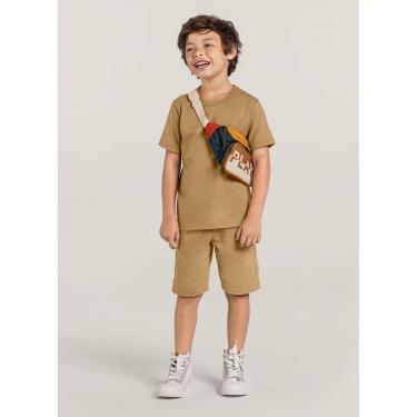 Imagem de Bermuda básica infantil menino em moletinho Brandili-Masculino
