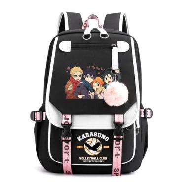 Imagem de Mochila escolar Haikyuus Hinatas Shoyos Anime para escola - yiweisai