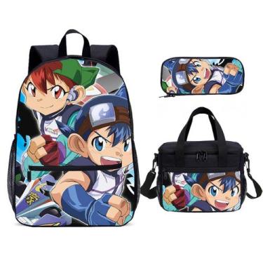 Imagem de Conjunto de mochilas escolares com 3 unidades com tração nas quatro ro