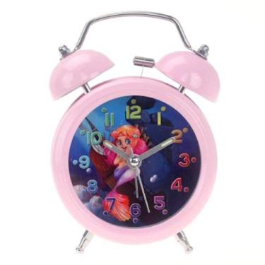 Imagem de Despertador Mute Bell Cartoon Princess Metal Dual Bell 8cm - Yiweisai