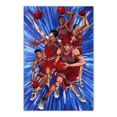 Imagem de Pôster Slam Dunks Anime Art 30x40cm Papel 30g - yiweisai