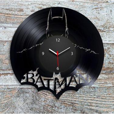 Imagem de Relógio de parede Anime Vinyl Disc Preto 30cm Acrílico - yiweisai