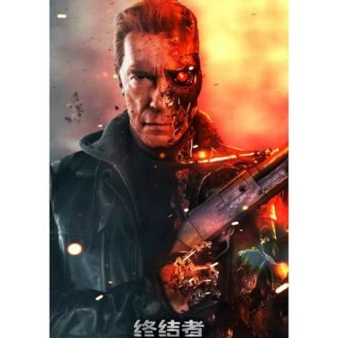 Imagem de Pôster Anime Art Terminator Arnold Schwarzenegger 30x42cm - yiweisai