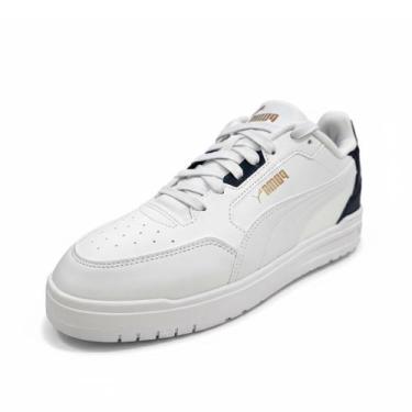 Imagem de Tênis Puma Shuffle Downtown Casual Sola Reta Urban Sneaker, Branco, Ma