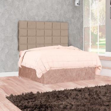 Imagem de Cabeceira Casal Bronze Tuboarte Castor Amassado