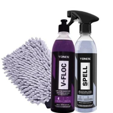 Imagem de Kit Spell Selante 500ml Vonixx Proteção Brilho Shampoo V-Floc