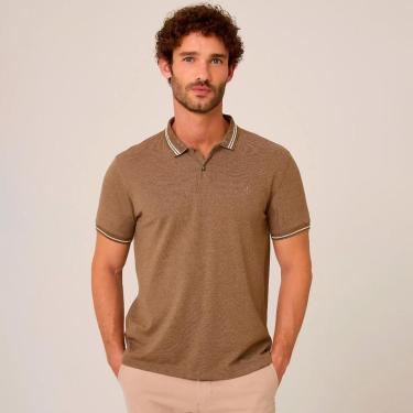 Imagem de Camisa Polo Dudalina Mouline Masculino-Masculino