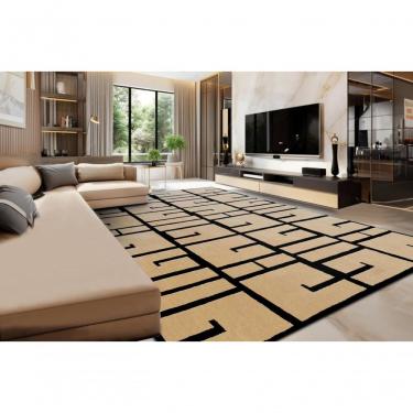 Imagem de Tapete Grande Marbella Elite Cyclone Black Otelo 200x300