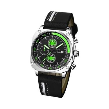 Imagem de Relógio Masculino De Quartzo Com Pulseira De Couro À Prova D'água, Cal