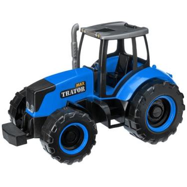 Imagem de Max Trator Brinquedo Grande - Tilin - Tilin Brinquedos, Azul