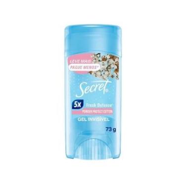Imagem de Desodorante Antitranspirante em Gel Secret Powder Protect Cotton Fresh Defense Algodão 73ml-Feminino