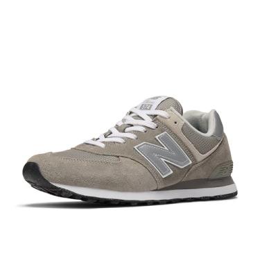 Imagem de New Balance Tênis masculino 574 Core, Cinza/branco, 7